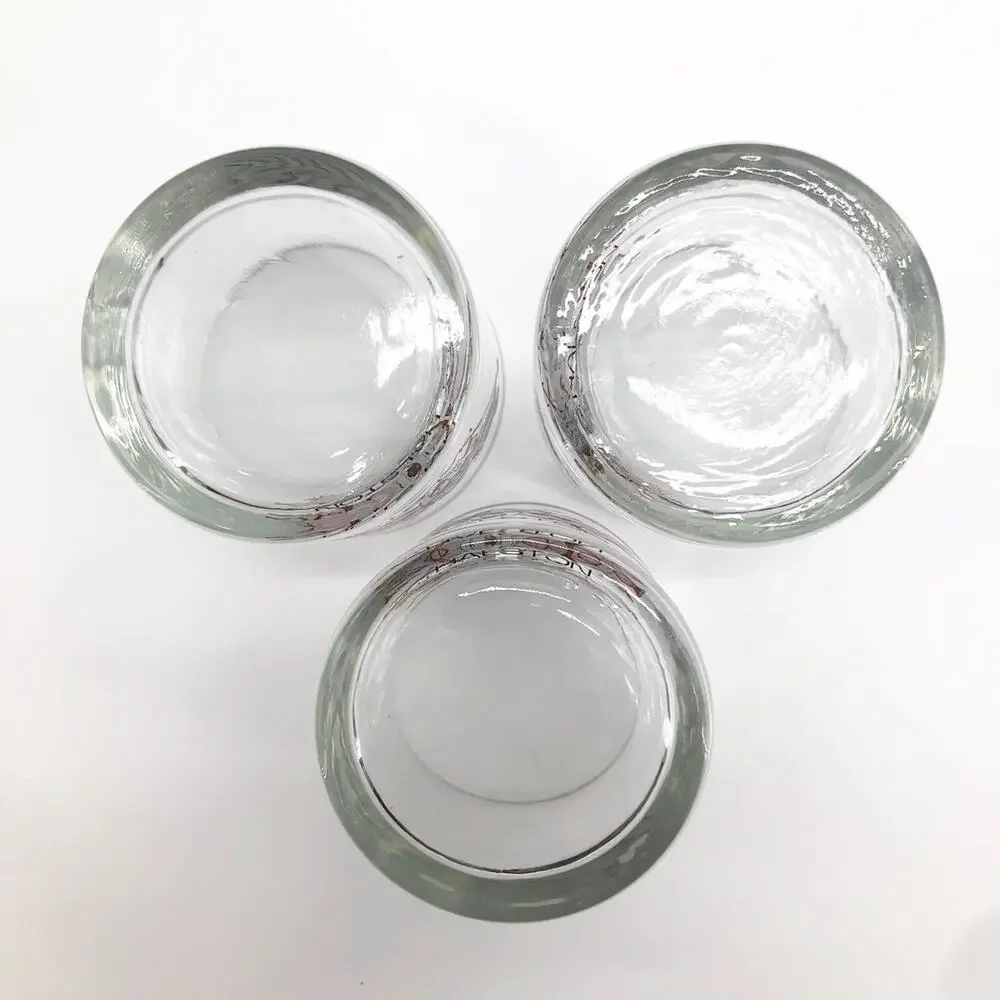 Halston 1992 Olympics lowball whiskey glasses 90s 1990s vintage